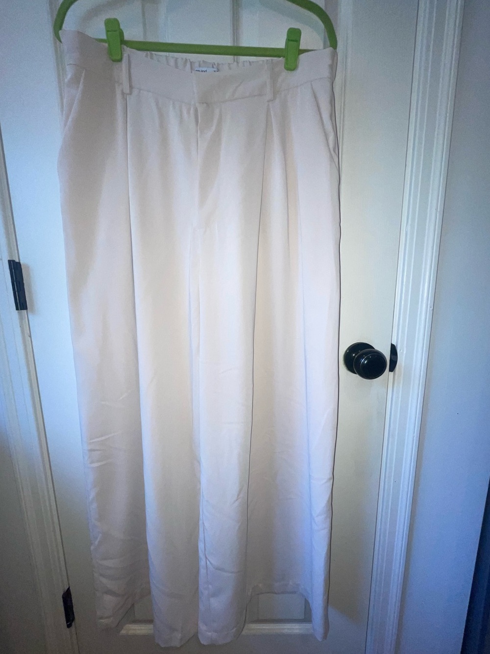 Tronjori Cream Colored Palazzo Pants
